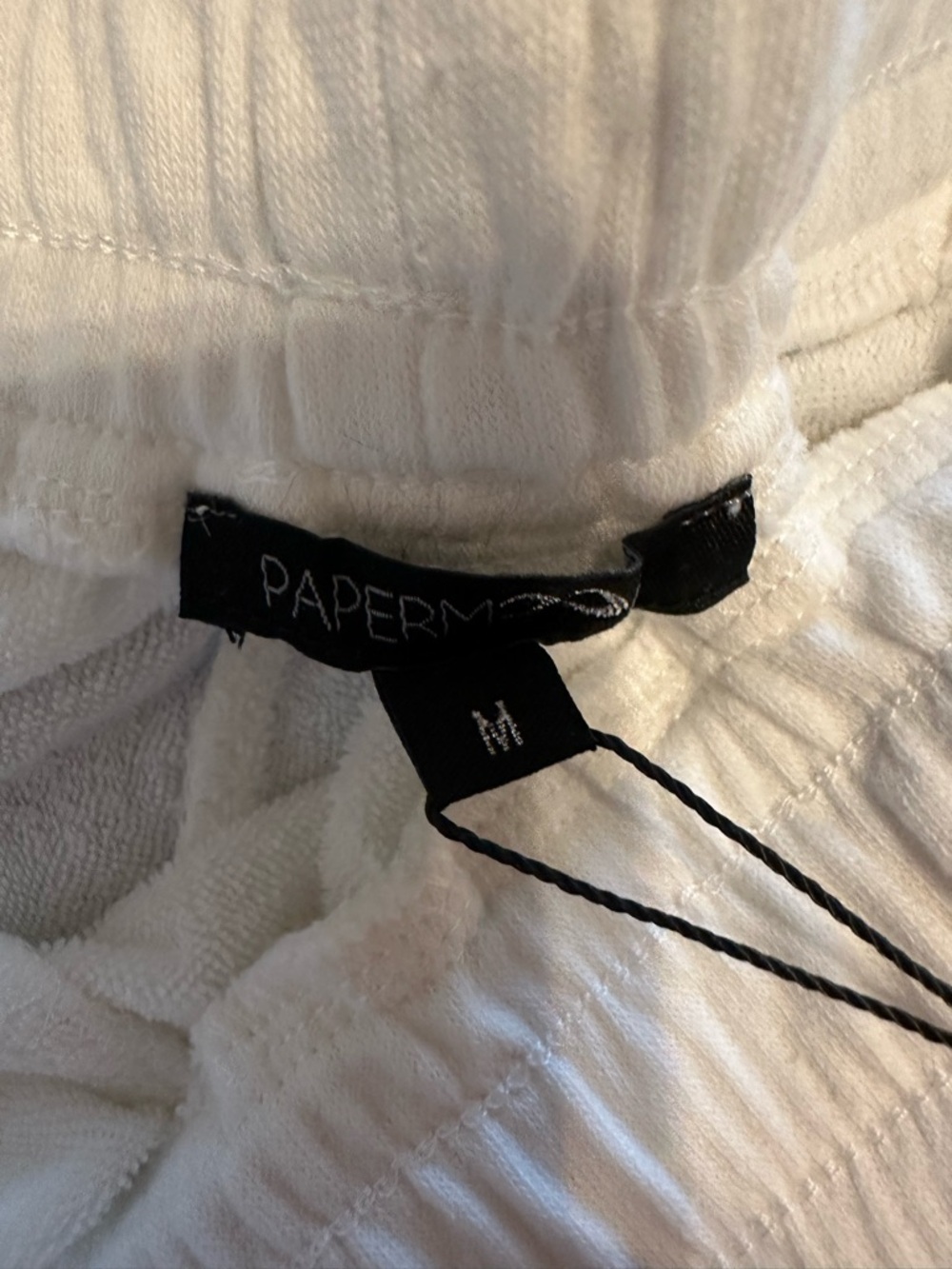 Papermoon Cream Textured Loungewear Set - Picture 3 of 8
